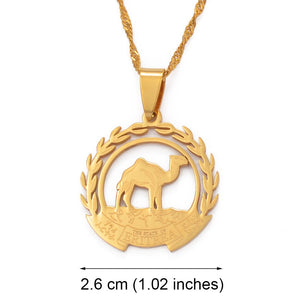 Camel Eritrea Pendant Necklaces